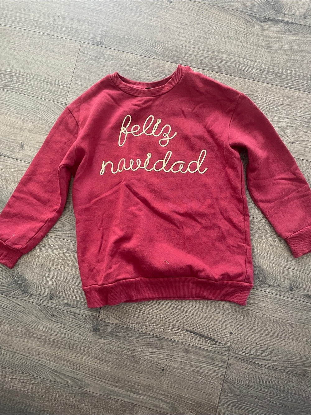 art class Red "feliz navidad" Pullover Sweatshirt
